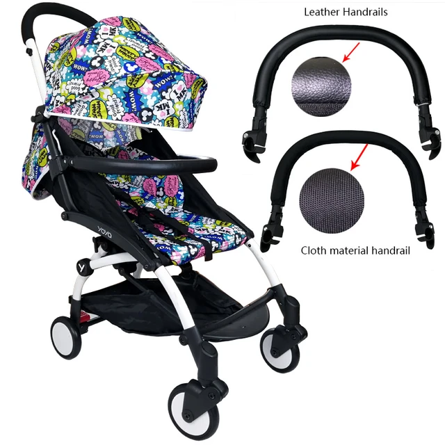 Barre de landau avec accoudoir en tissu Oxford et cuir PU pour bébé,  accessoires de poussette pour Babyzen yoyo mongolia ya babytime - AliExpress