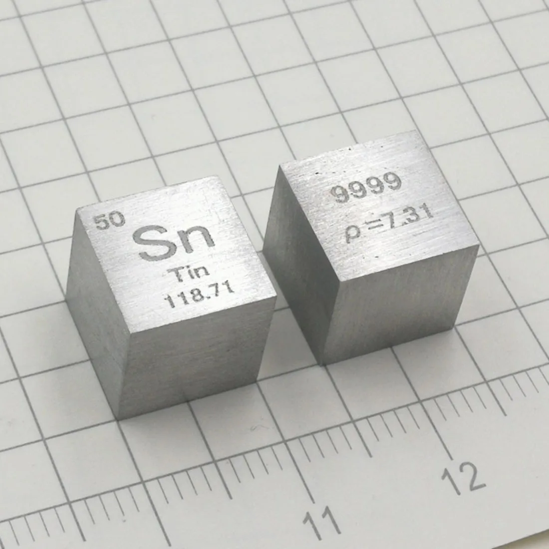  10 X 10 X 10mm (Sn≥99.9%) Wiredrawing Stannum Cube Periodic Table Of Elements Cube Sn Hand Made Diy