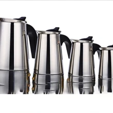 Кофе горшок Электрический мокко чайник 100/200/300/450 мл Кофе кофейник из нержавеющей стали прямой ствол Кофе чайник