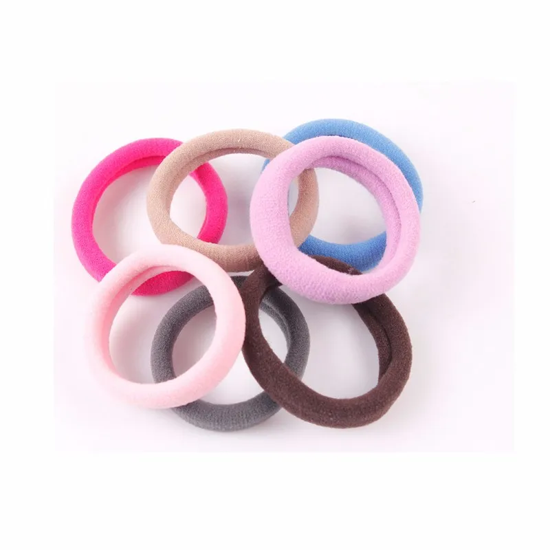 100pcs/lot 10 color packaging Hair Elastics Accessories Girl Women Tie
