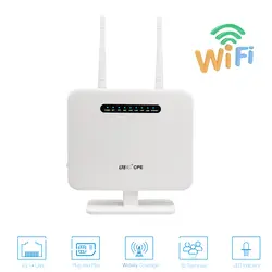 300Mbp 3g/4G sim-карты Wi-Fi маршрутизатор 2. 4G Гц Беспроводной маршрутизатор CPE беспроводной AP с WAN/LAN порт 2 * 5dBi антенна до 32 Wifi пользователь