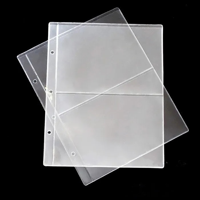 10 PCS/Lot 2 3 4 lines 20 30 42 Units/Sheets coins album transparent inside pages 252*200mm inners of collection coin holders