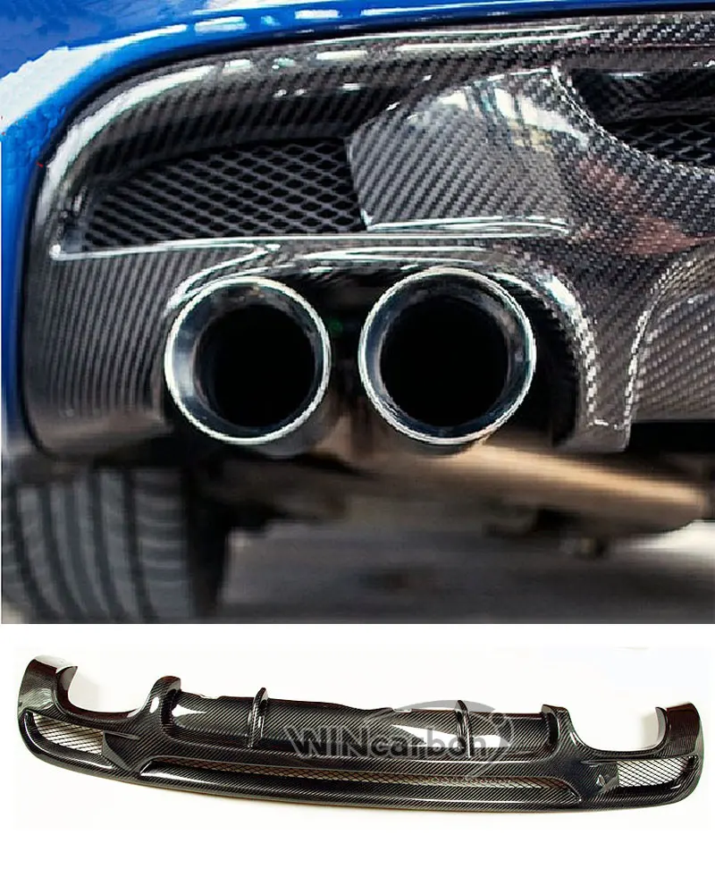 

Carbon Fiber Rear Diffuser Lip for BMW E82 135i Coupe dual exhaust M Tech Bumper 2008-2012