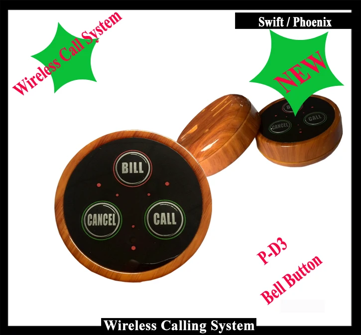 

Emergency call button for elderly with 3 buttons(call bill cancel), Wireless Call Button for Pager System( One set=10 pcs)