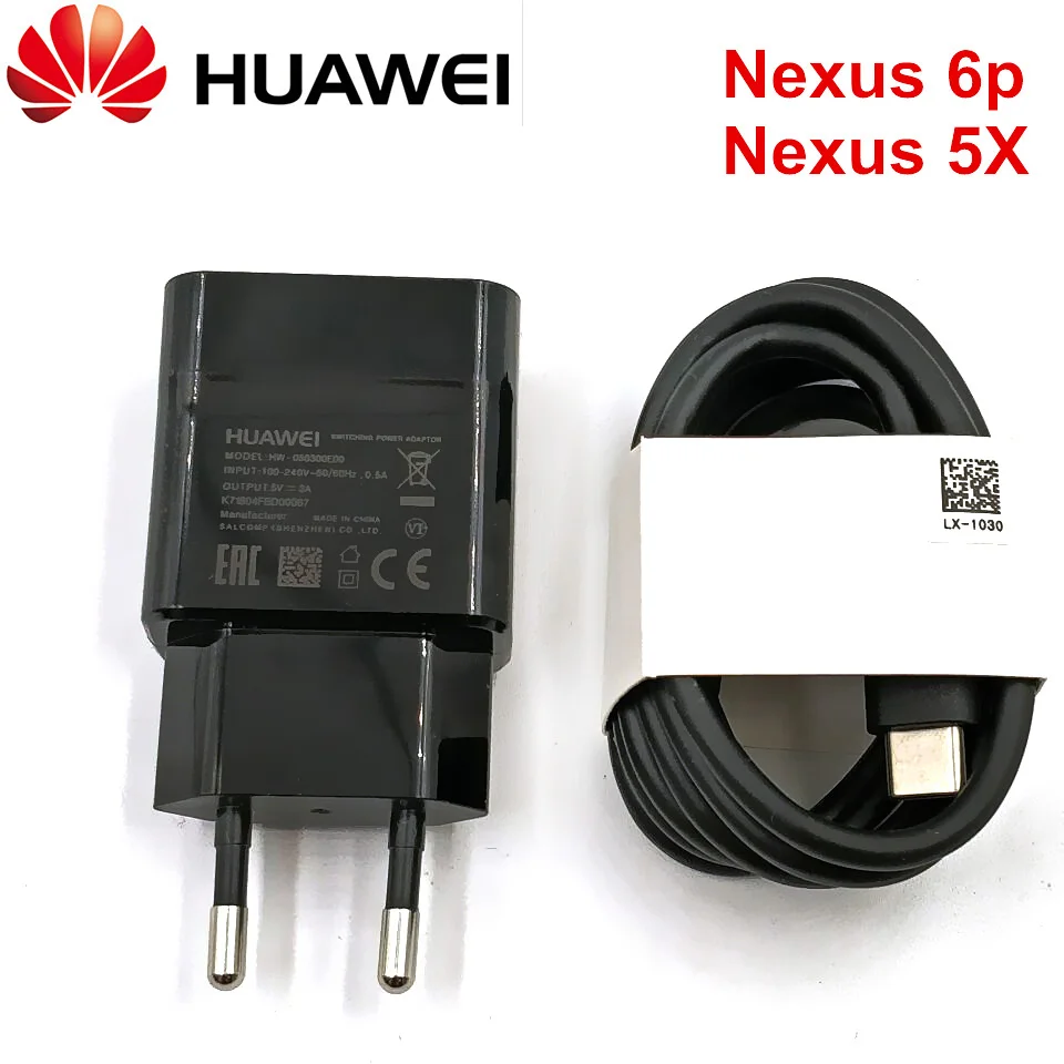 

Original Huawei Nexus 5X Fast EU 5V/3A Charger For LG GOOGLE Nexus 6p Quick Charge QC 3.0 switching power Adapter &Type C Cable