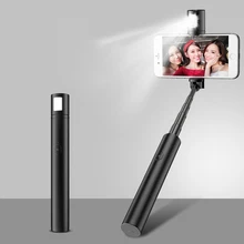 Новая мини селфи палка Bluetooth выдвижной беспроводной держатель телефона с магнитным штативом управление заполняющий светильник красота Автоспуск