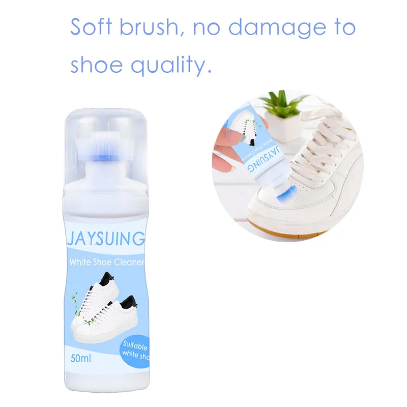 

Sports Leather Canvas Shoe Whitener Cleaner Trainer Boot Clean Whitener with Brush Head WXV Sale