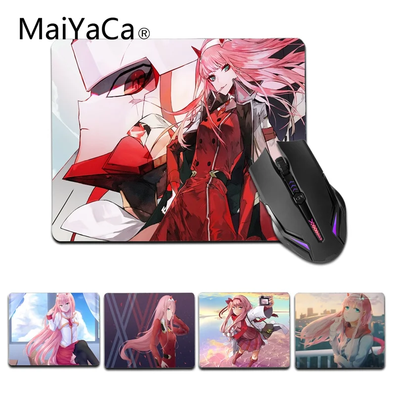 

MaiYaCa Zero Two Darling in the FranXX small Mouse pad PC Computer mat Size for 25X29cm Silicon Mousemats