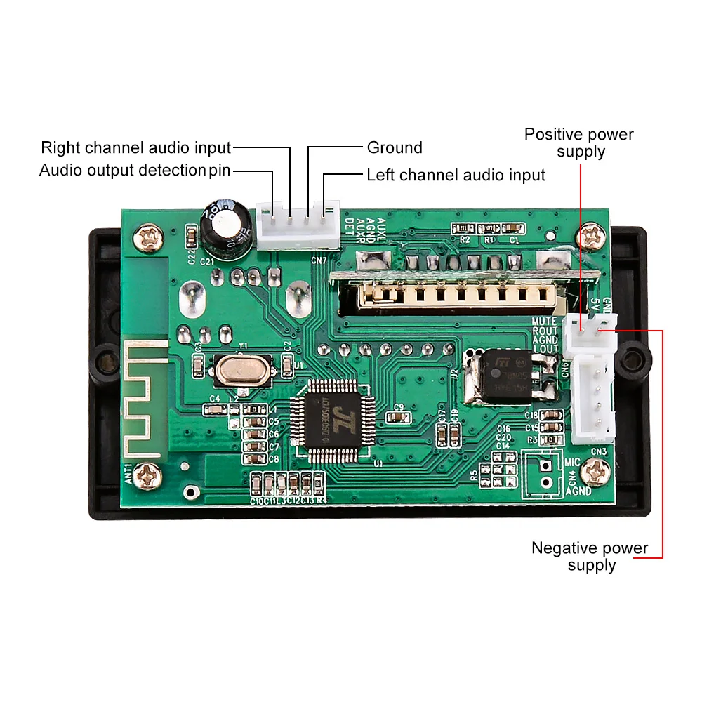 AIYIMA 12 в автомобильное аудио Bluetooth MP3 WMA USB SD FM AUX декодер плата модуль плеер с