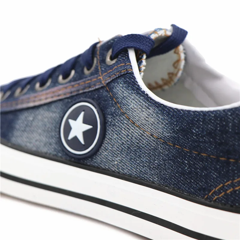 Online Mode Frauen Turnschuhe Denim Casual Schuhe Weibliche Sommer Leinwand Schuhe Trainer Lace Up Damen Korb femme Sternen tenis feminino