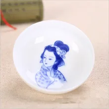 2 шт./партия Высокое качество китайская одинарная фарфорная чашка для чая кунгфу чайные чашки, Китай керамическое растение и животное рисунок на чайном обслуживании