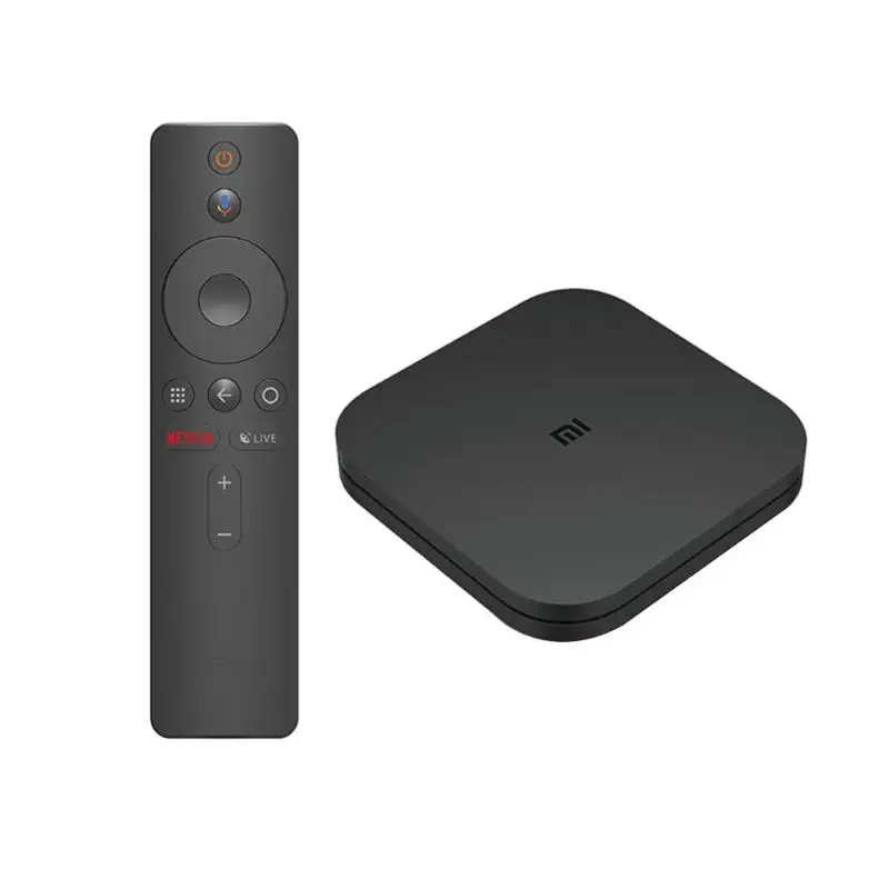 Xiaomi Mi ТВ коробка S Smart 4K со сверхвысоким разрешением Ultra HD, 2G 8G Android 8,1 WI-FI Google Cast Netflix Media Player IPTV Set-top BOX 3 штепсельная вилка европейского стандарта