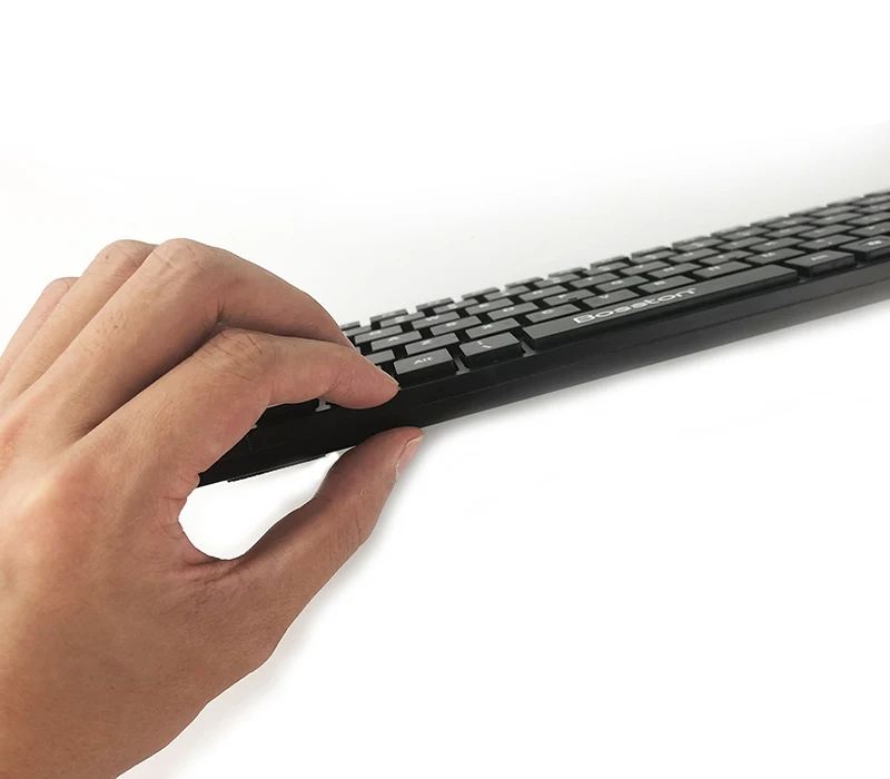 Набор беспроводной клавиатуры и мыши Bosston 2,4 GHz с USB 2,0 Nano приемником, ультра тонкие английские клавиатуры для ПК и ноутбука