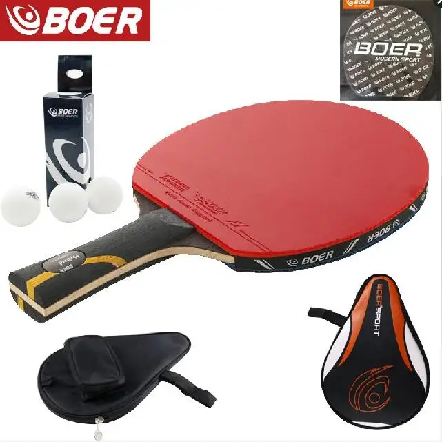 

New design table tennis racket 9 layers long handle and short handletennis table racket