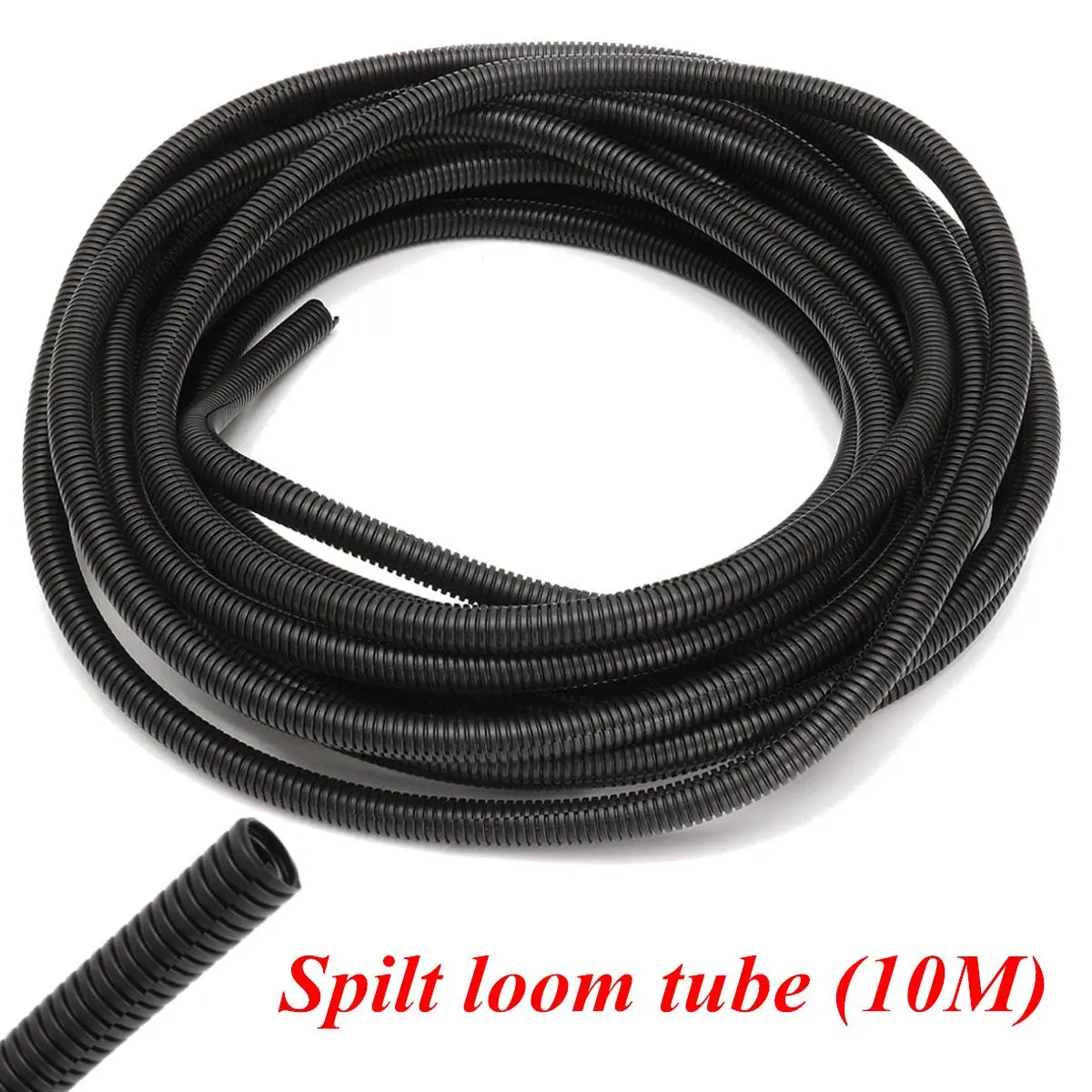 

10m Premium Management Convoluted Tubing Wire 10mm Split Loom Conduit Cable