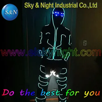 

DIY-EL wire/Neon light/EL cable/Electroluminescent costume easy to control light and dispeared