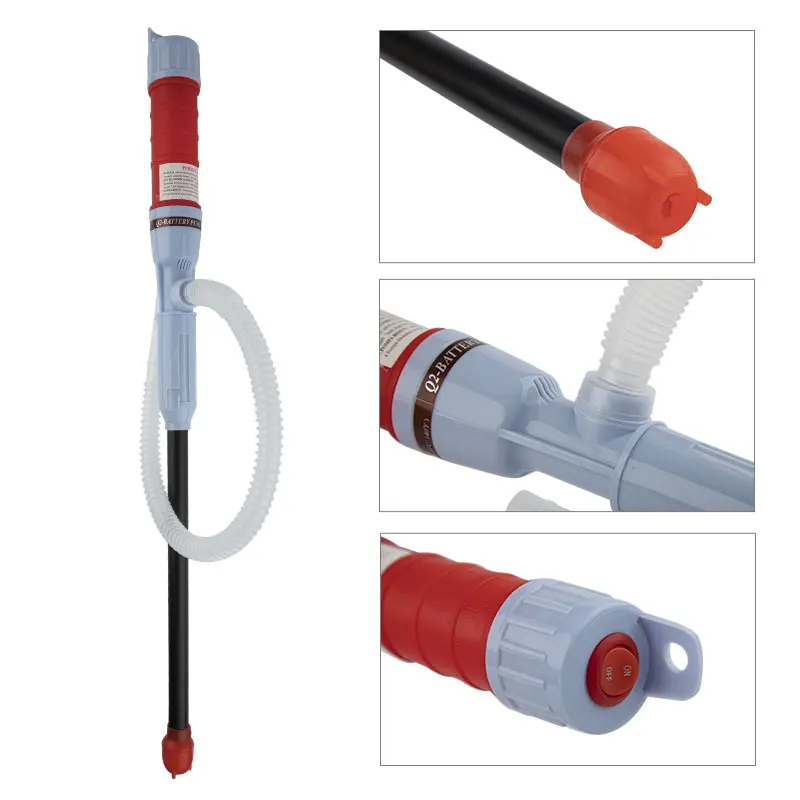 Handheld Pump Battery Operated Liquid Transfer Water Oil Gas Tool Petrol Fuel Portable Car