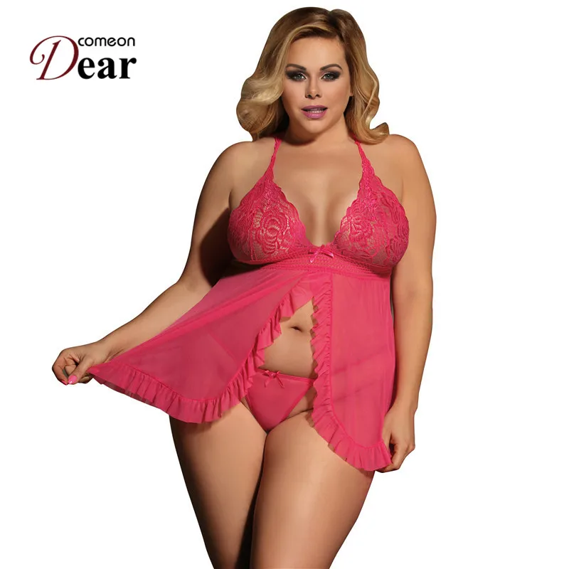 Comeondear маленькая кукла Mujer Halter сексуальный наряд для женщин эротическое нижнее