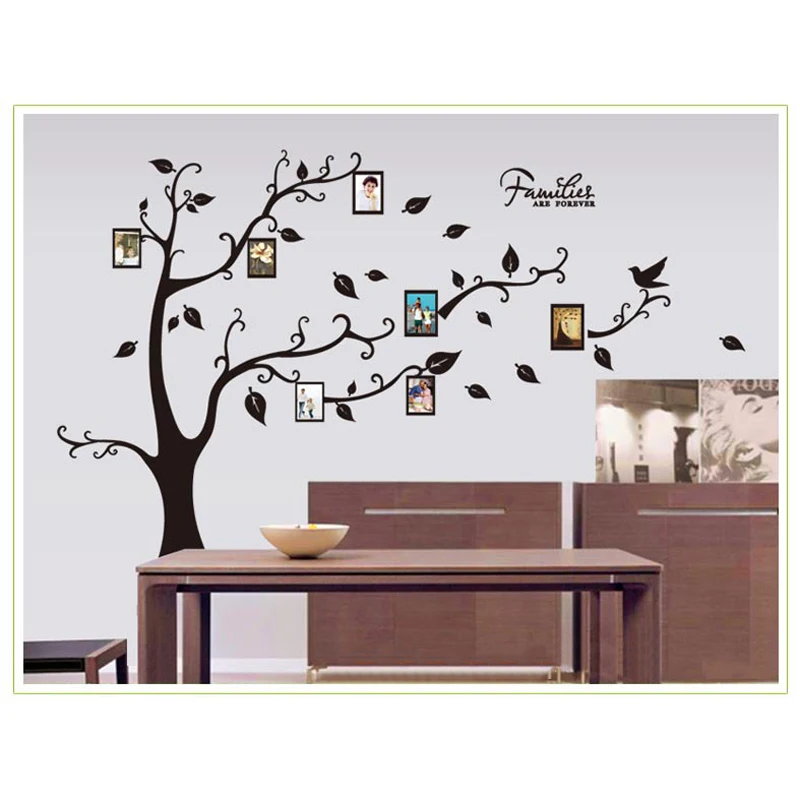 2018 New Removable Family Tree Wall Decal Sticker Large Vinyl Photo Picture Frame DIY