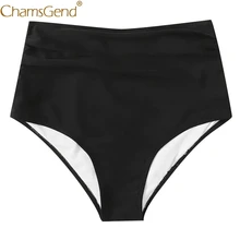 Дропшиппинг, женский купальник с высокой талией, одноцветные быстросохнущие плавки, плавки, бикини, женские пляжные плавки, трусики, 907