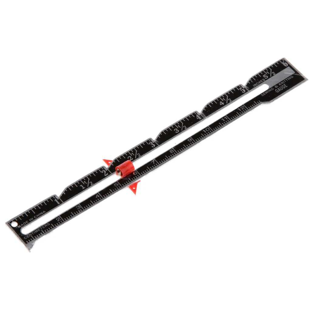 2Pcs Metal Sewing And Knitting Gauge Garment Pattern Dress Making Ruler
