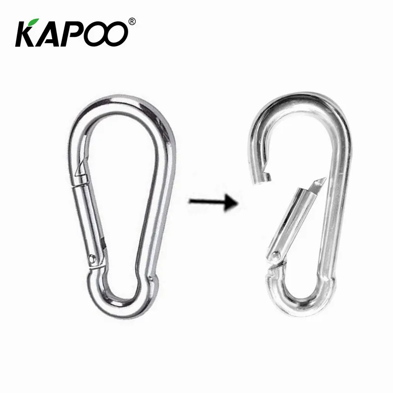 

2pcs Hammock Swing Snap Hook Buckle Screw Spring Carabiner Quick Hanging Belts Hook 100MM Super Strong