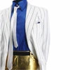 Retro Michael Smooth Criminal Vocal Concert History Stripe Outfit Suits for impersonator 6