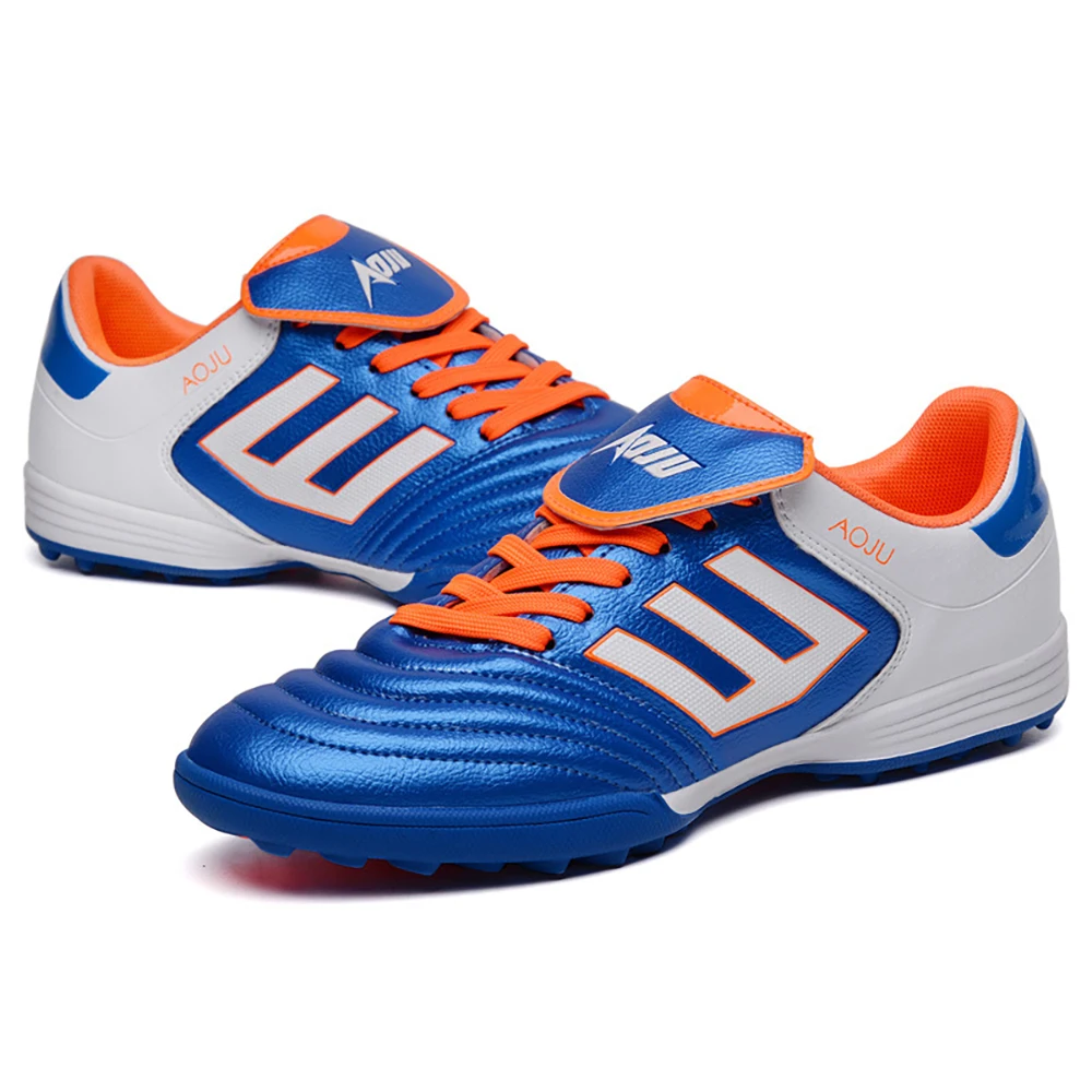 AOJU fútbol profesional zapatos De los hombres De deportes al aire libre De formación Botas De fútbol TF territorio suela Botas De Futbol zapatillas De deporte De la UE tamaño 30 -45