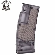 Tactical 500rd Ultra Large Capacity Plastic BB Speed Loader Fit M4 M16 G36 AK Most Of Magazine For Paintball shooting Hunting