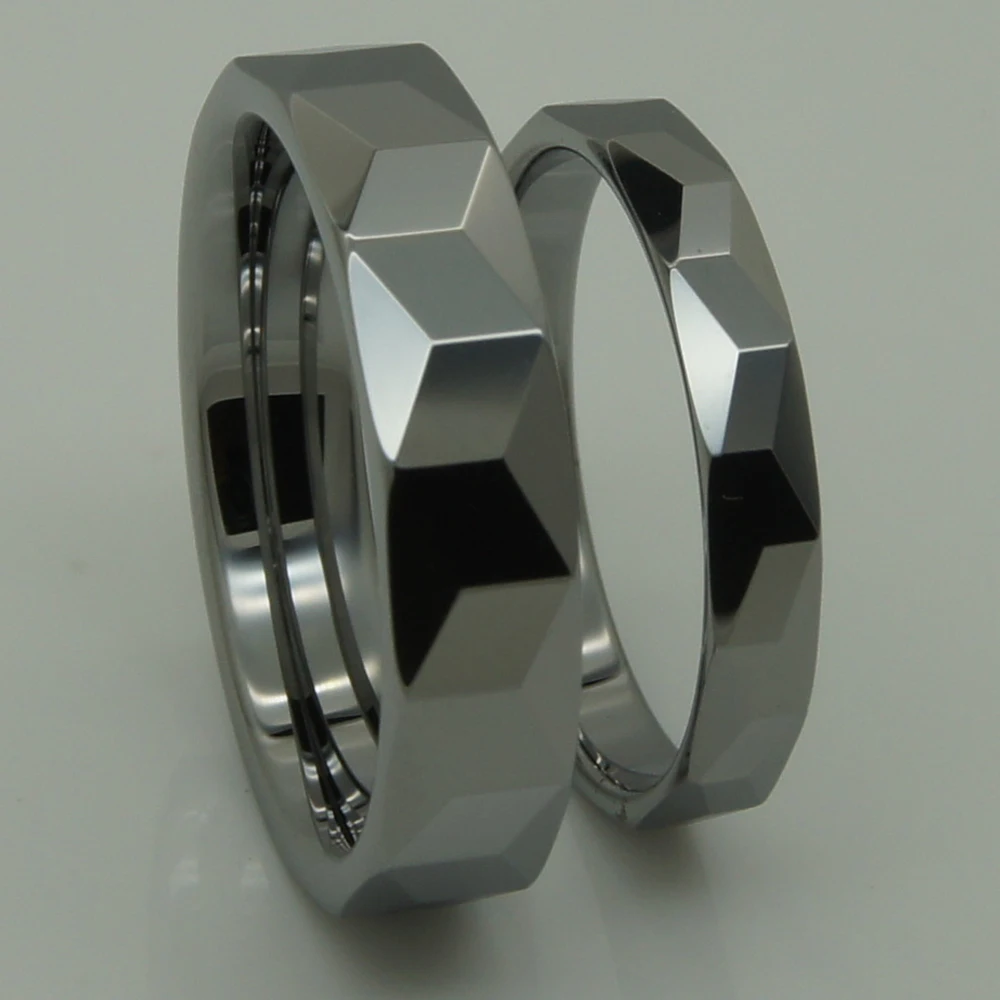 3,5 мм Классический грань для женщин/девочек hi-tech устойчивое к царапинам свадебное вольфрамовое кольцо 1 шт