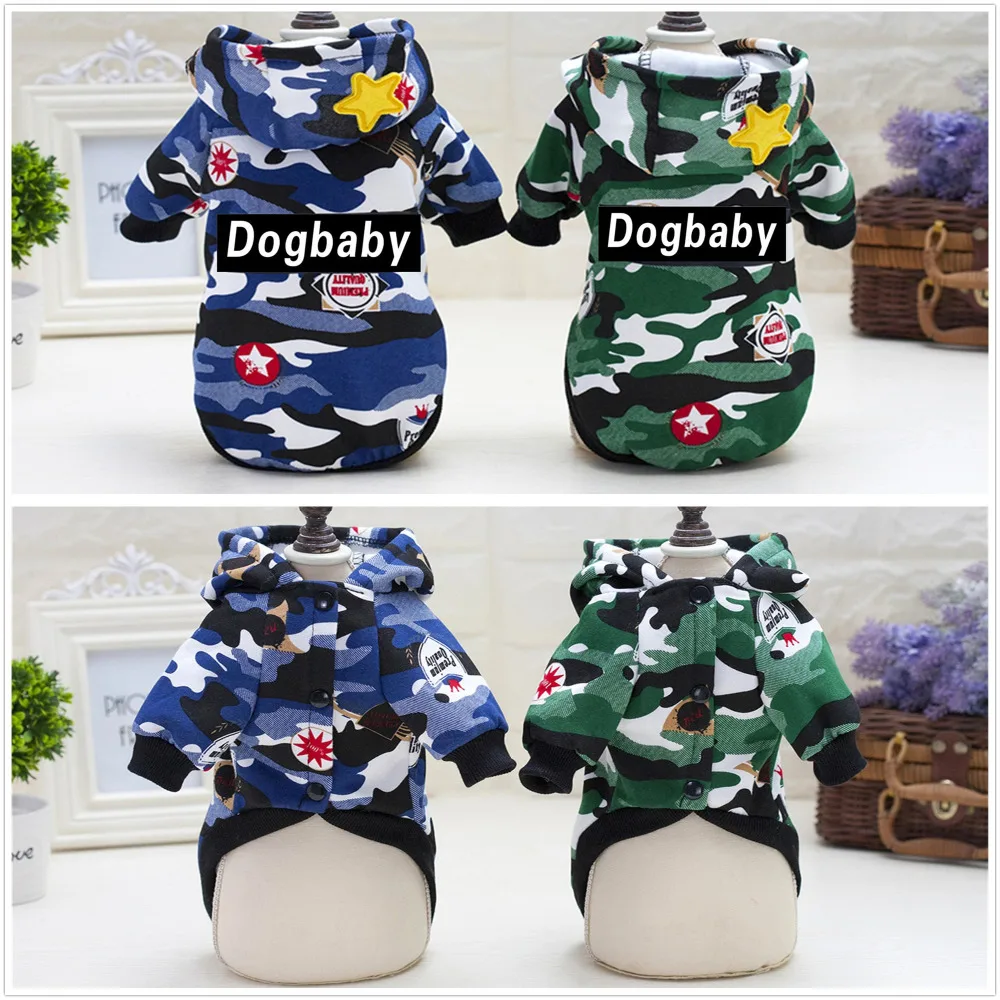 Камуфляжная одежда для собак DOGBABY милая домашних животных теплое пальто куртка