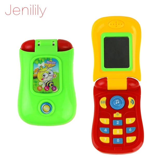 Jenilily 1003 Funny Flip phone toy Baby Learning Study Musical Sound