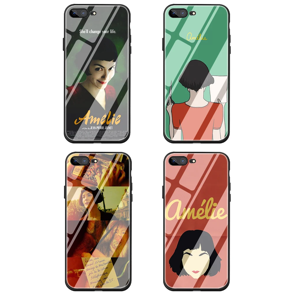 Чехол для телефона Amelie poster classic Франция movie из закаленного стекла для iPhone 5 5S 6 6s Plus 7 8 Plus X XR XS 11 Pro Max
