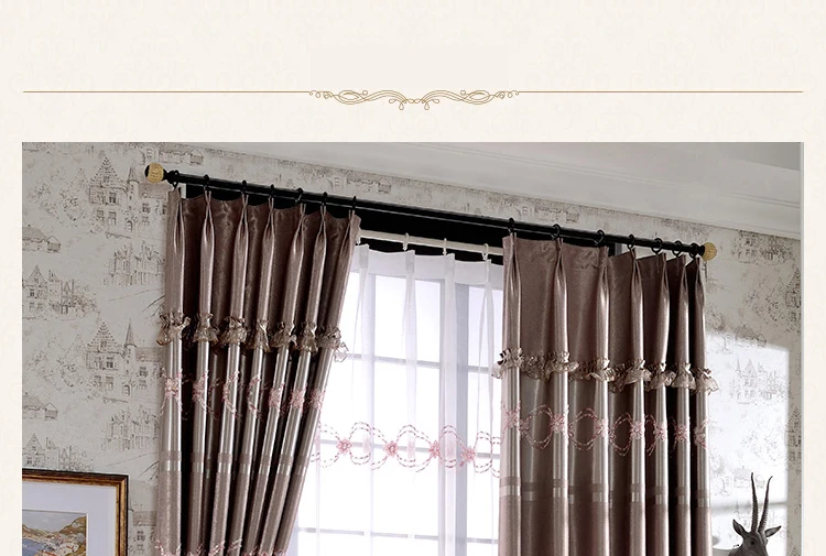 Европейский роскошный кружевной вышитый занавес s тюль для спальни гостиной дизайн оконные шторы занавески