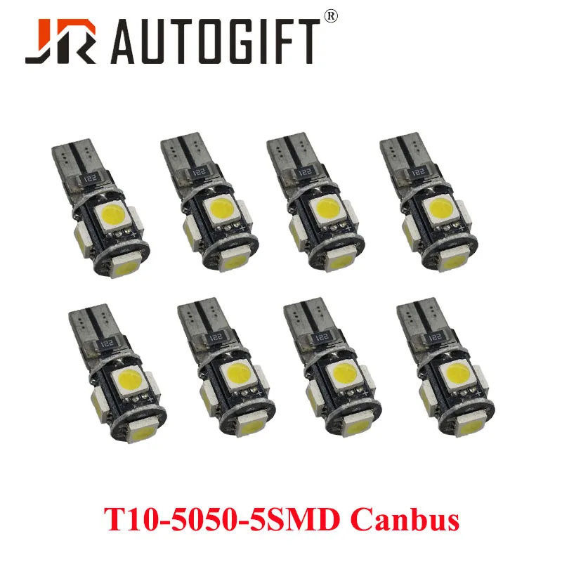 

10pcs CANBUS T10 5 SMD 5050 Error Free Auto LED 194 168 W5W Car Side Wedge Door Tail Light 5SMD Lamp Clearance Bulbs