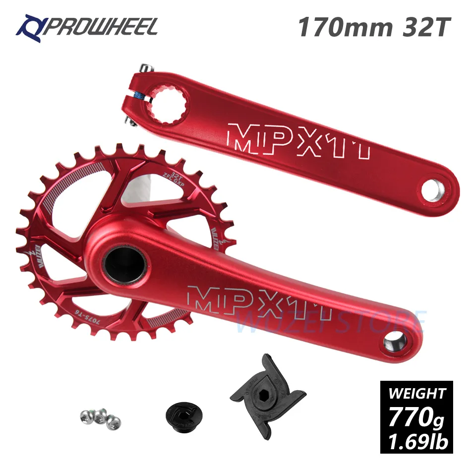 PROWHEEL MPX11 Кривошип горного велосипеда цепное колесо 170/175 мм/30/32/34/36/38 T звезды MTB велосипед диаметра окружности болтов для SRAM GXP XX1 X9 модными принтами XO X01