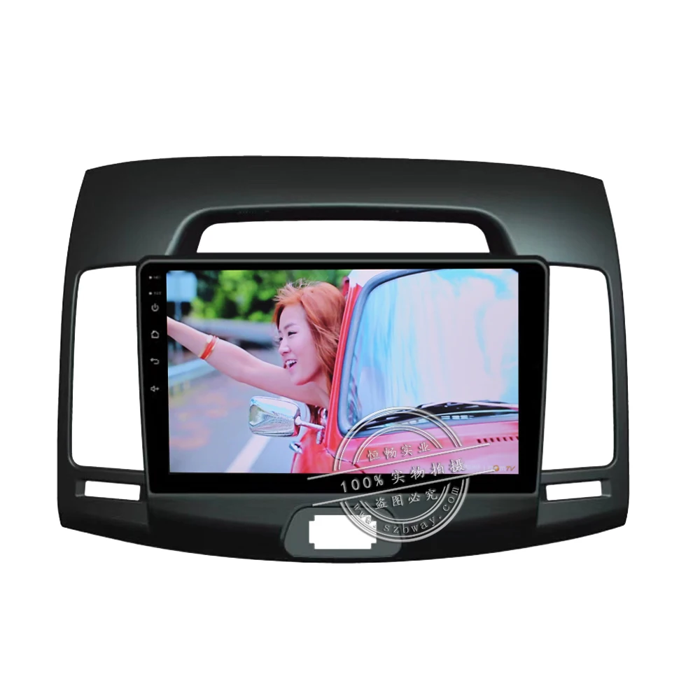 Sale Hang xian 9" Quad Core Android 7.0 Car DVD Player For Hyundai Elantra Korea 2008-2010 car radio GPS Navigation BT,wifi,SWC 3