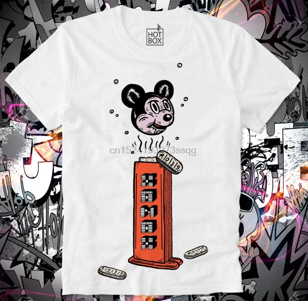 

HOTBOX T SHIRT TRIPPY PETZ MICKEY RAT PSYCHEDELIC PSYCHEDELISC LSD