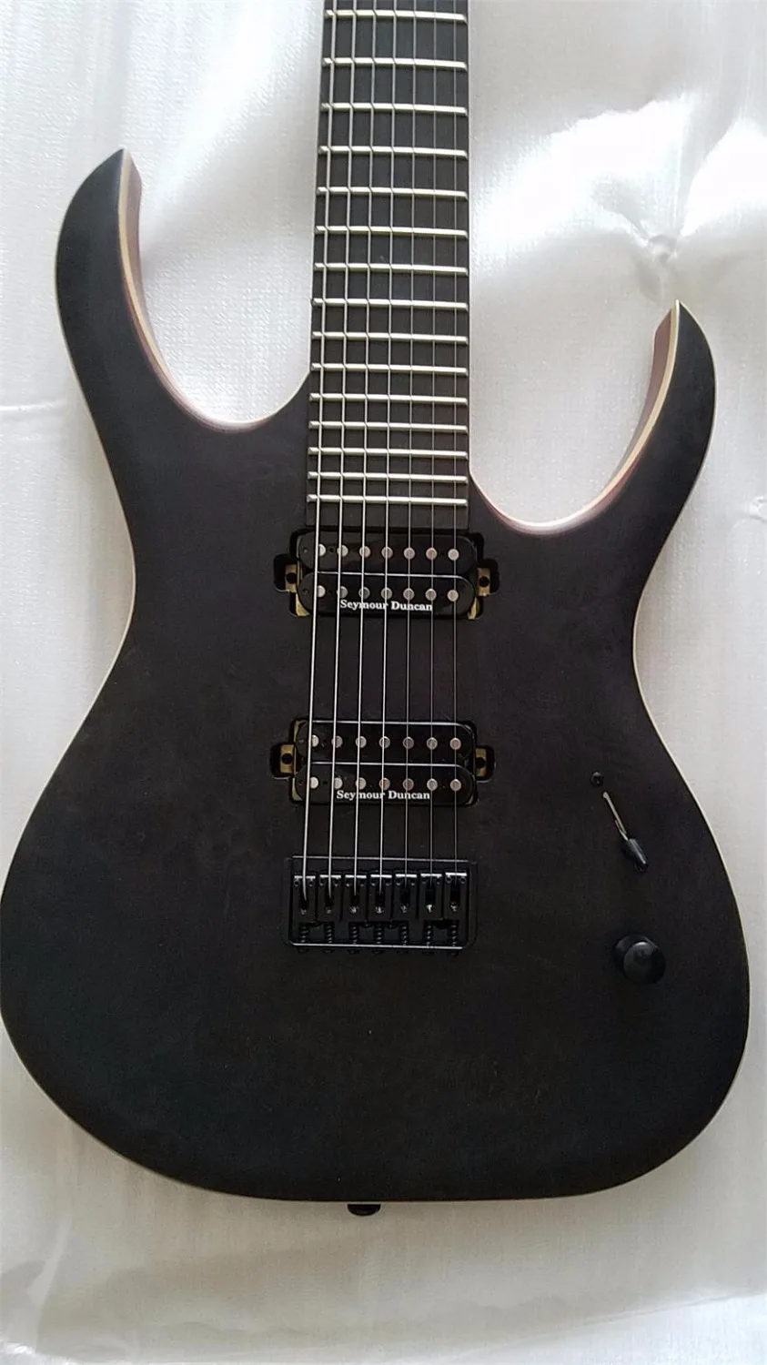2018 Mayones Duvell 6 струн электрогитара прозрачный черный цвет Бесплатная