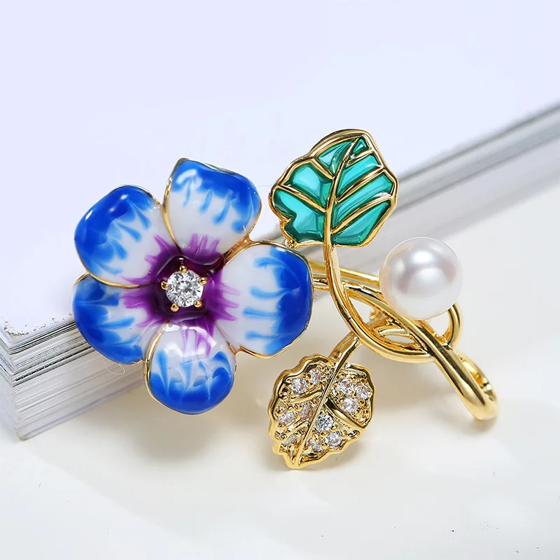 DAIMI Fashion 1Pc Woman/Girl Freshwater Pearl Brooch Classic Charm High Quality Accessories All-match Christmas Presents For Wom