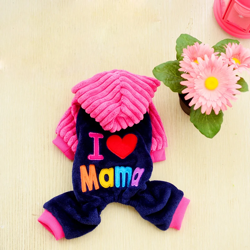 Одежда для маленьких собак Love Papa Mama зимний комбинезон чихуахуа одежда домашних