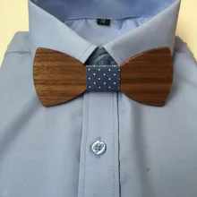 Высокое качество ручной работы модный Индивидуальный аксессуар геометрический однотонный хип хоп хороший деревянный галстук-бабочка для мужчин бабочка шеи