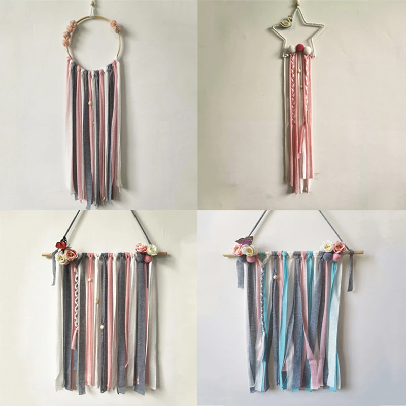 

INS Nordic Hanging Ornament Wood Cute Baby Kids Bumper Room Decor Cloth Wall Mount Child Soft Newborn Bed Gifts Kids Baby