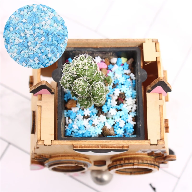 

100g /lot DIY Slime Clay Sprinkles Colorful Snowflake/Blossom/Raindrop/Chocolate Chip Particles for Crafts Making Phone Decor