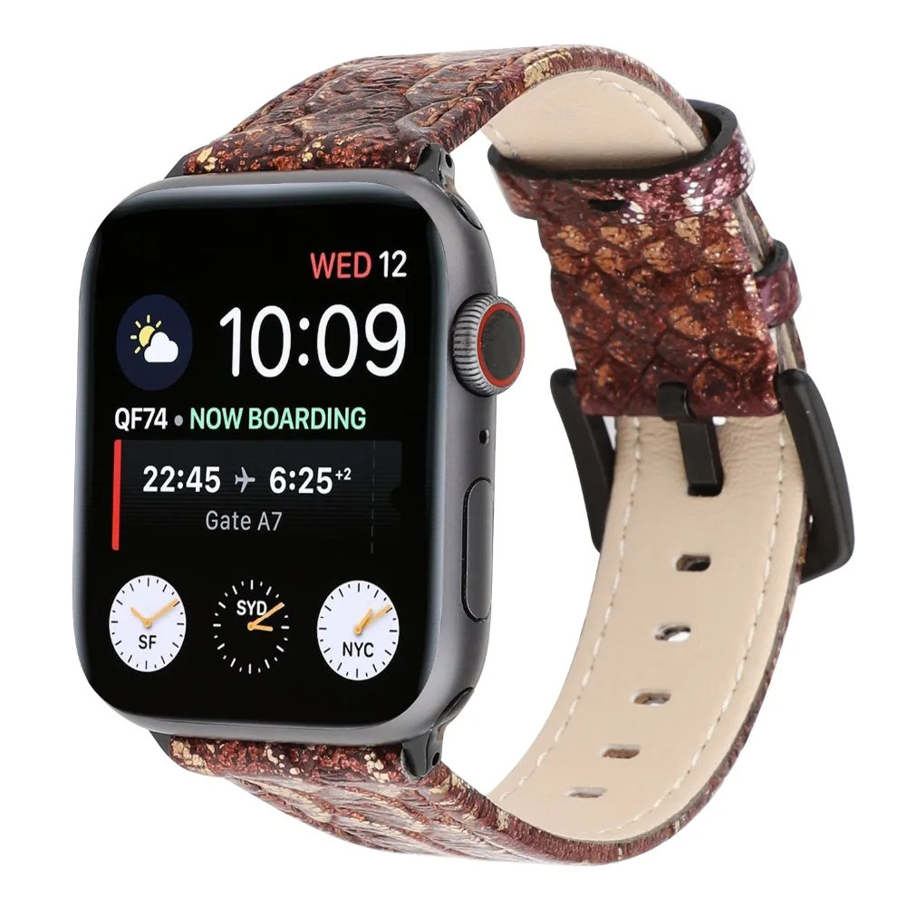 Кожаный ремешок в стиле ретро для apple watch, ремешок серии 4, 3, 2, 1, кожаный сменный ремешок для apple iwatch, ремешок 44 мм, 42 мм, 40 мм, 38 мм