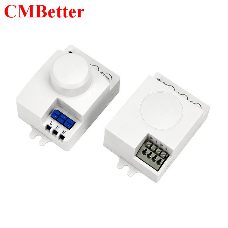CMBetter 360 degree  Mini microwave radar sensor switch miniature microwave sensor switch 220v Delay Distance Is Adjustable   (3)