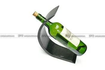 

Car-styling Real Carbon Fiber Glossy Surface Cambered Wine Holder Fibre Wine Rack Trim
