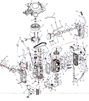 

Free shipping power system parts for hidea HDF9.9, 4 stroke 9.9HP