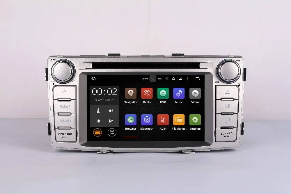 Android 5.1 6.0 автомобиля DVD GPS навигации для Toyota Hilux 2012 + Автомобильный мультимедийный навигационный Системы Android 7.1 видео плеер WI-FI BT