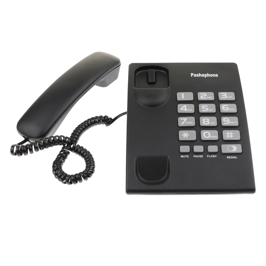 Corded Telephone Dual Port Landline Phone Hanging Wired Wall Home Telephone Corded Business Phone
